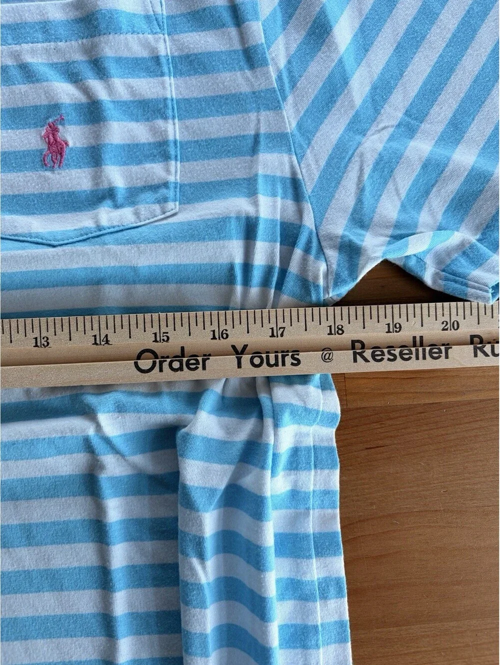 Polo Ralph Lauren Boys XL (18-20) Short Sleeve T-Shirt Blue Stripes